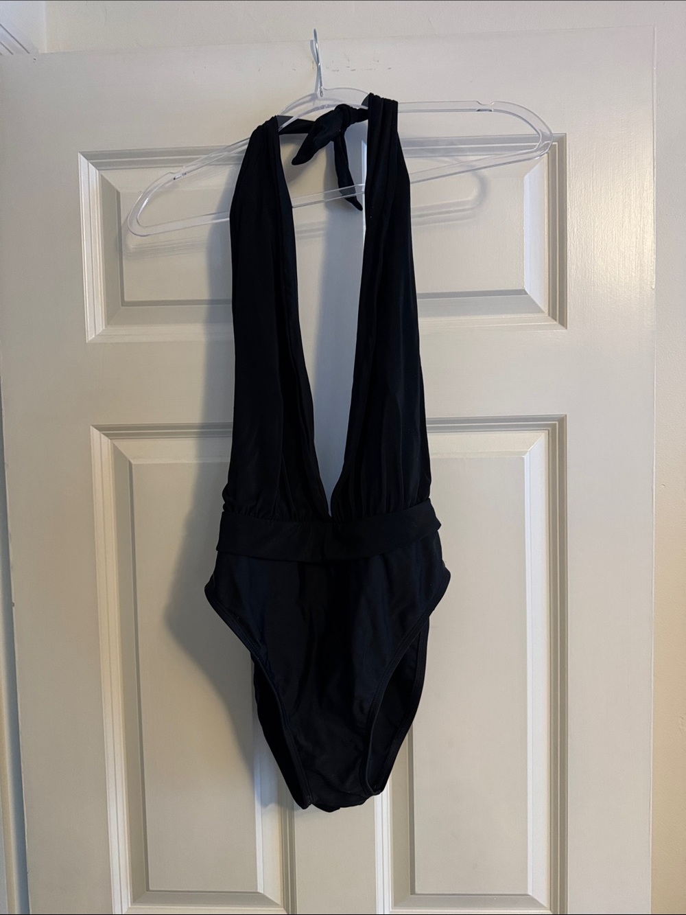 Anne Klein Black Halter One-Piece Swimsuit for Kids